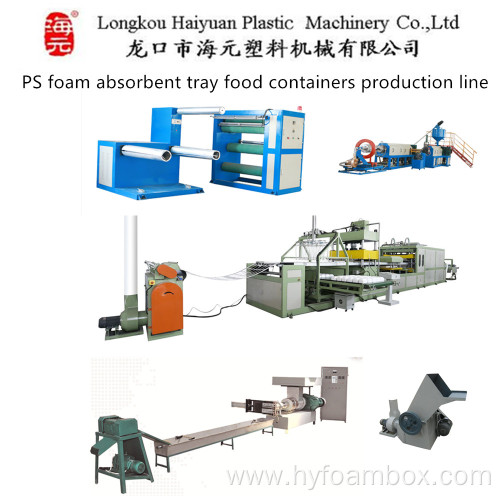 PS Foam Food Dish Tray Production Line